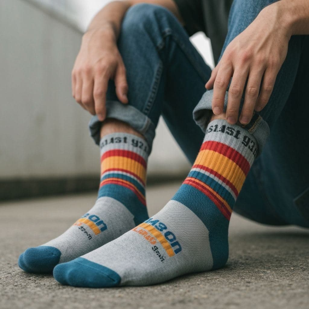 Custom Logo Socks thumbnail 6