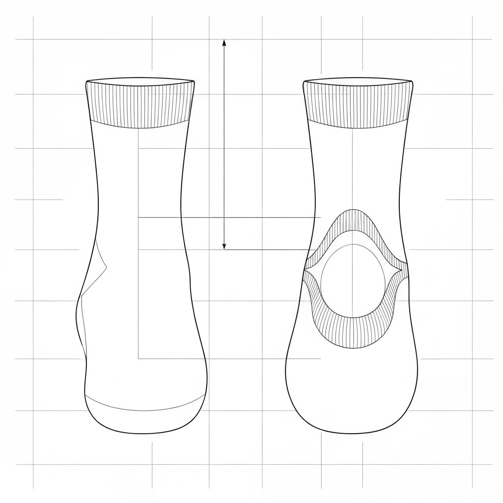 No-Show Sock Templates